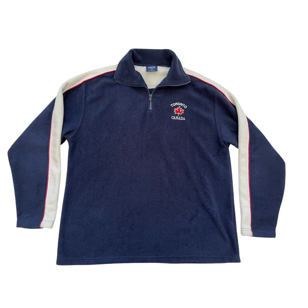 Authentique Classique Toronto Canada Men's Fleece Pullover Sweatshirt XL